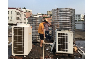 广州陈田公寓空气能热水工程