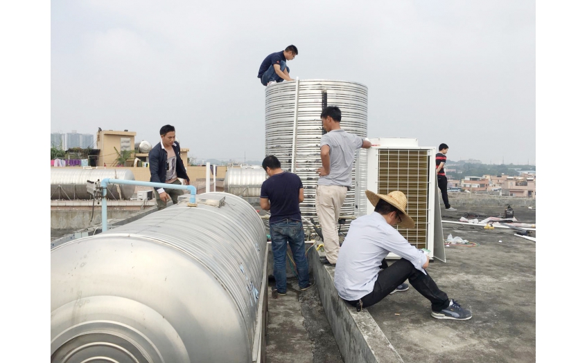 广州番禺公寓空气能热水工程